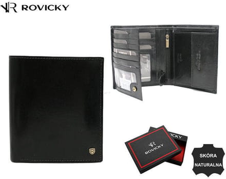 Rovicky - Grote Leren Portemonnee - RFID-systeem - Passen en Documenten