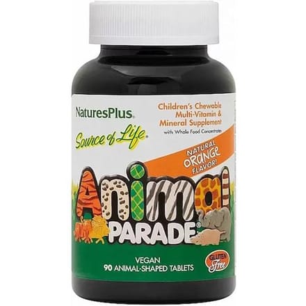 Nature's Plus- Multi-Vitamine & Mineraal Supplement, ORANJE KAUWBAAR 90 Tabletten