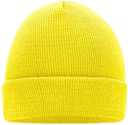 Myrtle Beach 'Knitted Cap' Beanie Yellow