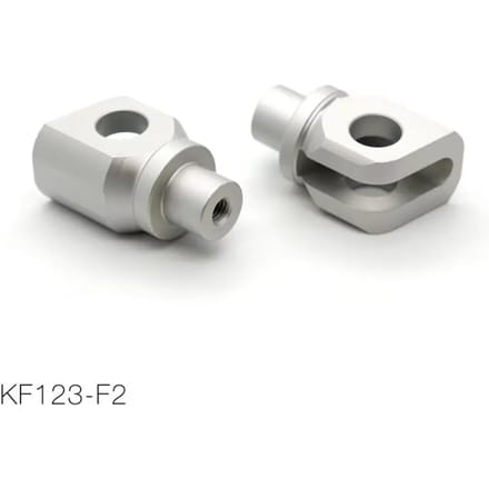 Paar voetsteunadapters voor achterop motorfiets Barracuda Kawasaki