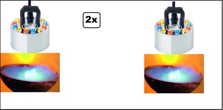 2x Mistmakers 12lamps led - Halloween thema feest heksenketel creepy mist