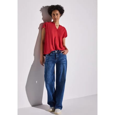 Blouse in effen kleur