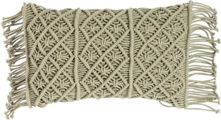 Macrame kussen groen 30x50cm