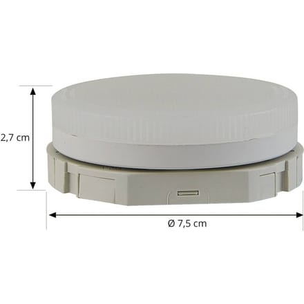 Arcchio LED lamp GX53 6 W, dimbaar, 3.000 K, Ø 7,4 cm