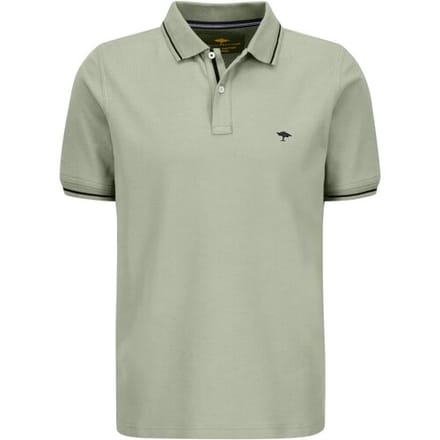 Fynch-Hatton Polo Modern Subtle Contrast Soft Supima Cotton Piqué Dusty Olive / male