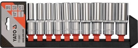 Yato - Dopsleutelset - 1/2" - 10-delig - Lang