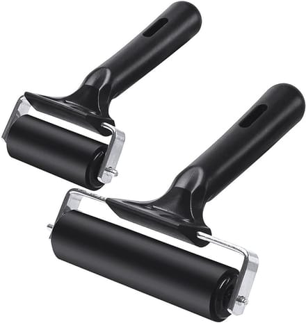 2-Pack Rubber Brayer Roller voor Verf en Inkt - Stempel- en Kunstgereedschap