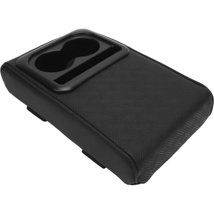 Auto Middenconsole Armsteunkussen met Bekerhouder Memory Foam Middenconsole Beschermkussen black