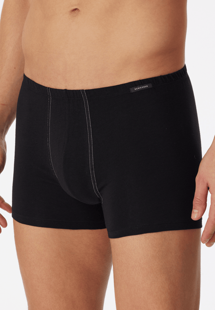Schiesser 2 Pack Shorts Essentials - Heren Onderbroek zwart