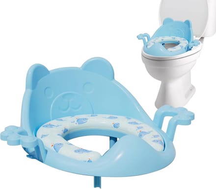 Toiletverkleiner Kussen - Zindelijkheidstrainer - Zindelijkheidstraining - Antislip Basis - 35x36 cm - Blauw