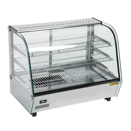 Buffalo warmhoudvitrine 160L 67(h) x 86,8(b) x 56,8(d)cm