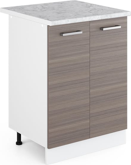 Vicco R-Line Keukenonderkast – 60 cm, WB Marmer Edel grijs