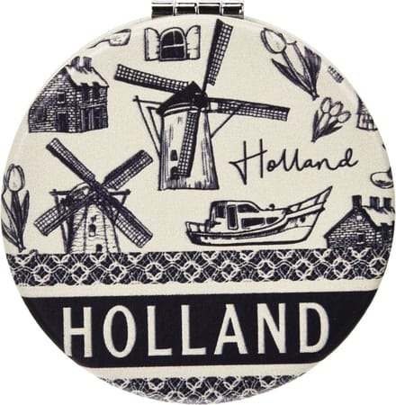 Spiegel Rond - Holland Souvenir - Zwart - Robin Ruth