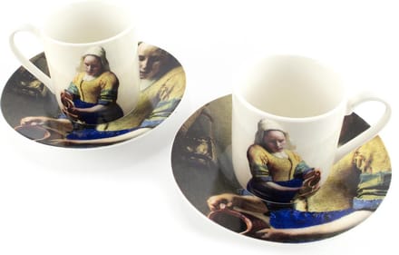 Espresso set, Vermeer, De Melkmeid, Rijksmuseum