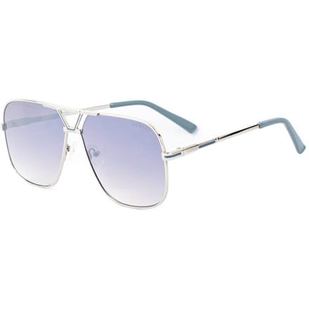 Guess Aviator Unisex Shiny Light Nickeltin Smoke Grey Gradient GO00066