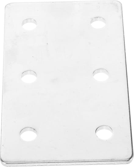 Aluminium Profiel Connector - Versterkte Plaat Beugel - Frame Constructies Bouwen - Koolstofstaal Materiaal - 8.8x5.2cm - Zilver