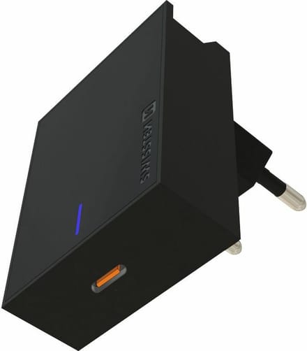 Swissten USB-C Snellader - 20W - Geschikt voor iPhone & Samsung - Zwart