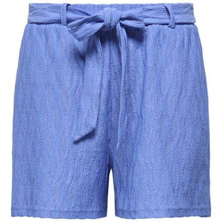 Only blauwe dames broek   Regular fit   Steekzakken   Structuur patroon   Elastische boord   Regular waist Blauw S