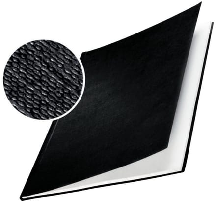 LEITZ Buchbindemappe impressBind, A4, 28 mm, schwarz, Hard Cover, mit Leinenüberzug, Fassungsvermögen: 246 - 280 Blatt (7397-00-95)
