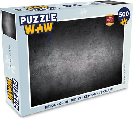 Puzzel Beton - Grijs - Retro - Cement - Textuur - Legpuzzel - Puzzel 500 stukjes