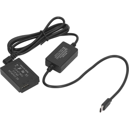 LP E12 Dummy Batterij Digitale Camera DR E12 DC Koppelaar Dummy Batterij met Type C Stroomadapter voor black