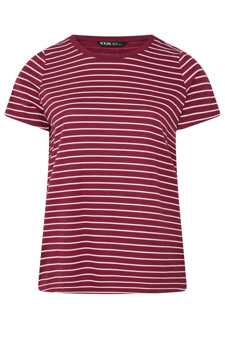 Yours Rood Gestreept Tshirt Size 38