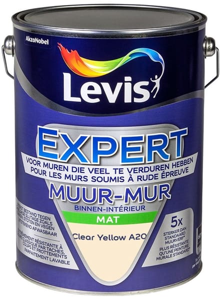 Levis - Expert Muur Binnen Mix - Clear Yellow A20 - Mengverf - 5 L
