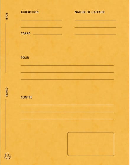 Exacompta 5x Pak van 25 pleidooimappen Voor/tegen versterkt karton 25x32cm - Geassorteerd - 220118E