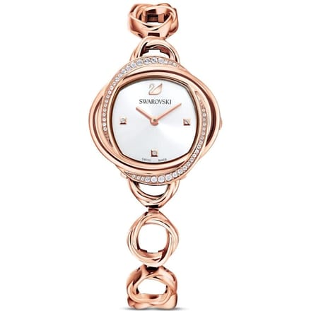 Montre Dame Swarovski 5547626 Fleur en Cristal Argent 30 beige