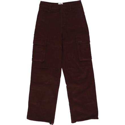 Heren Corduroy Cargo Pants Bordeaux