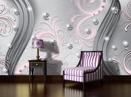 Pattern Abstract Ornament Leaves Photo Wallcovering