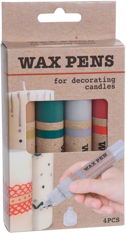 Verhaak Waxstiften Junior 9 Cm Wit/geel/groen/rood 4-delig