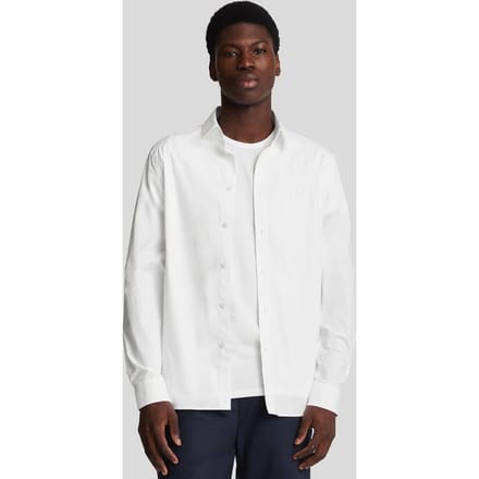 Lyle & Scott stretchstof poplin overhemd - wit