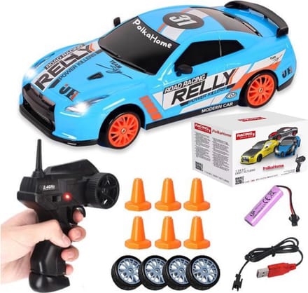 PolkaHome RC drift car - RC drift auto - RC car - RC auto drift - Drift auto afstandsbestuurbaar, bestuurbare auto