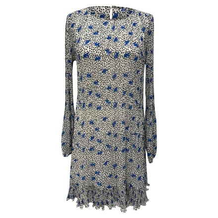 Maje bedrukte mini-jurk met lange mouwen van polyester in meerdere kleuren