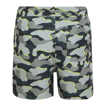 Regatta Skander Camo Zwemshort Kinderen/Kinderen (Donkere storm)