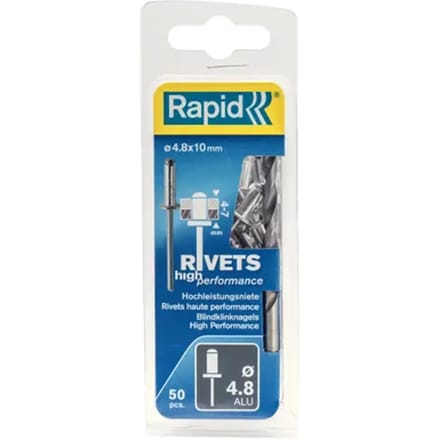 Rapid Blindklinknagels High Performance 4,8x10mm – 50 Stuks