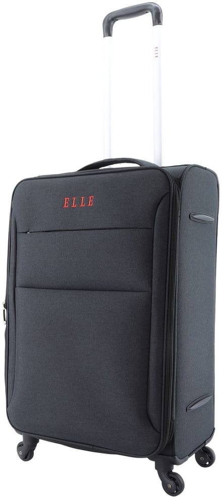 ELLE Pledge Zachte Reiskoffer 60 cm - Medium - Zwart - Zwart / Medium