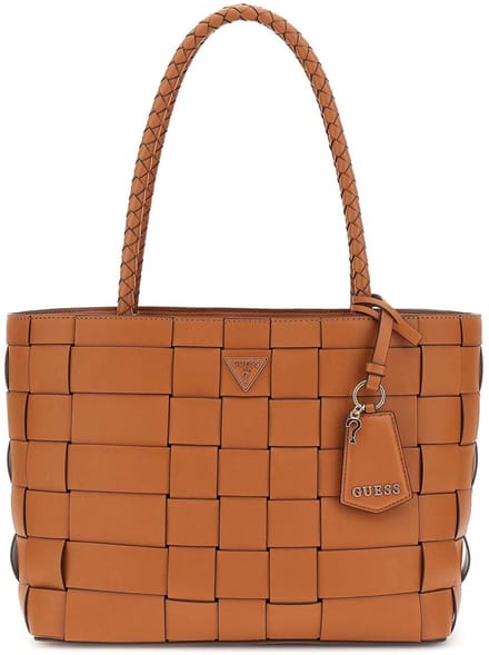 GUESS Schoudertas Shopper Maylee Girlfriend Tote Caramel Lichtbruin