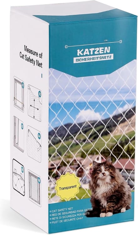 Kattennet - Kattennet Balkon - Katten Net - Katten Omheiningssysteem - Balkon Net - Kattengaas