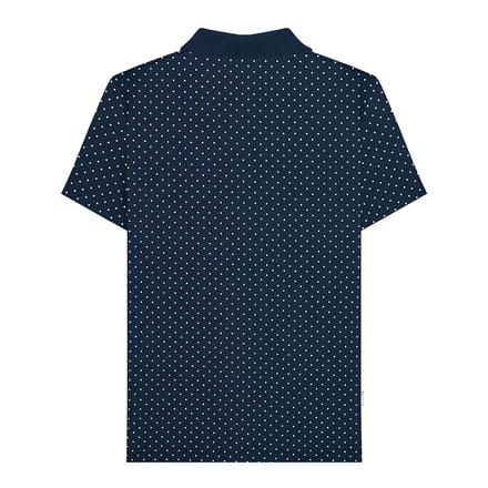 Lambretta Heren SS24 Polka Dot Poloshirt (Marine)
