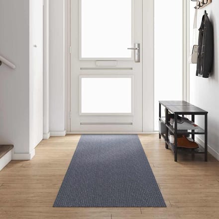vidaXL - Tapijt - Loper - Lichtgrijs - 80 - x - 400 - cm - Stof