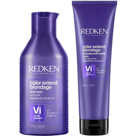 Redken Color Extend Blondage Shampoo 300ml + Express Anti-Brass Mask 250ml