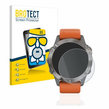 BROTECT - Screenprotector voor Garmin Fenix 6 / 6 Pro / 6 Pro Solar - Folie Beschermfolie Beschermglas matte