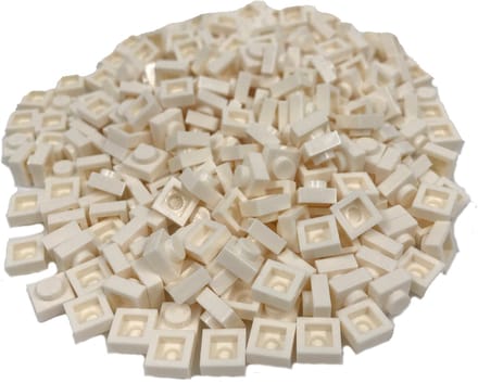 400 Bouwstenen 1x1 plate | Wit | Compatibel met Lego Classic | Keuze uit vele kleuren | SmallBricks