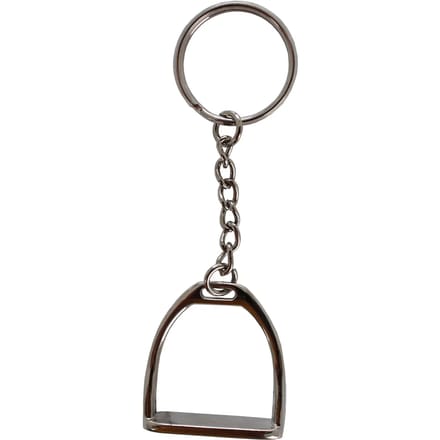 Red Horse Sleutelhanger Stijgbeugel Zilver 3 Cm