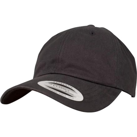 Flexfit - Peached Cotton Twill Dad Cap black one size Pet - Zwart