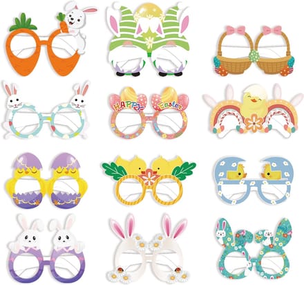 Gadgetpoint - Pasen - Easter - Paashaas - Set van 6 in Willekeurige kleuren - Pasen Brillen
