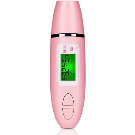 Digitale huiddetectorpen met LCD-scherm Draagbare huidanalysator Waterolietester Vochtanalysemachine roze