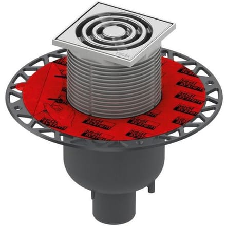 TECEdrainpoint S 130 drain set vertical with Seal System universal flange 3601300